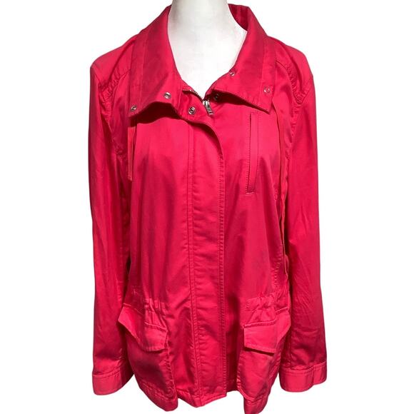 Talbots Large Hot Pink Lightweight Spring Jacket – Classic, Bright, Casual - Picture 1 of 9